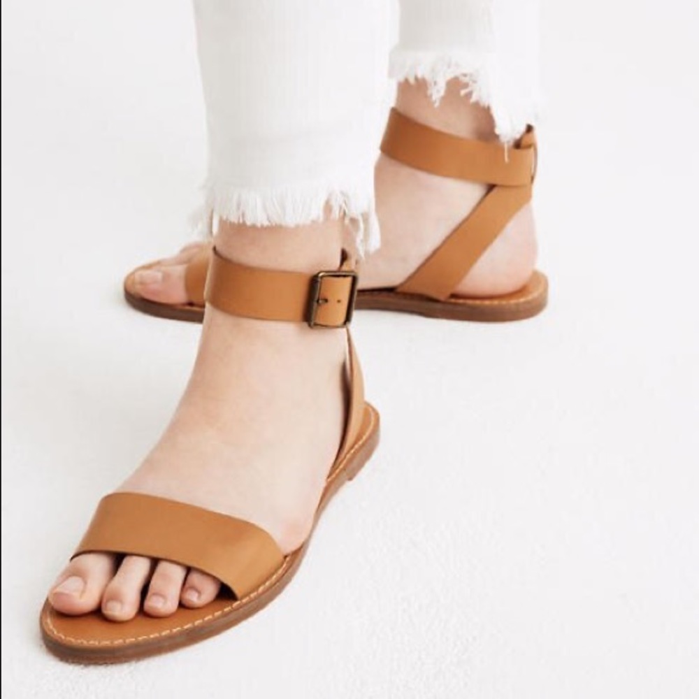 Madewell The Boardwalk Sandal in Desert Camel